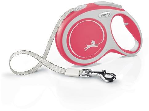 Flexi New Comfort páska červená L 8 m do 50 kg