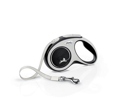 Flexi New Comfort páska čierna S 5 m do 15 kg