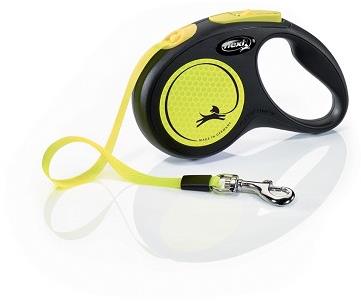 Flexi New Neon páska S 5 m do 15 kg