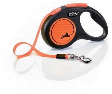 Flexi New Neon páska oranžová S 5 m do 15 kg