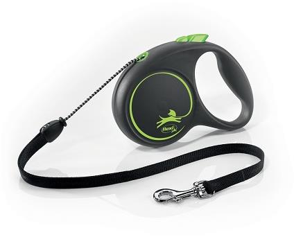 Flexi Black Design remienok zelený M 5 m do 20 kg