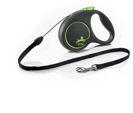 Flexi Black Design lanko zelené S 5 m do 12 kg