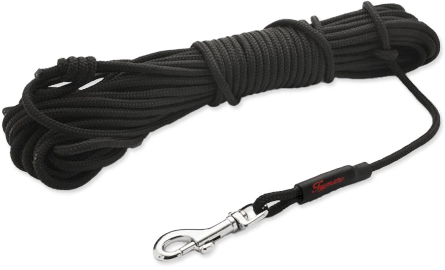 Tamer Stopovacia vôdzka lanová mini čierna 7 m