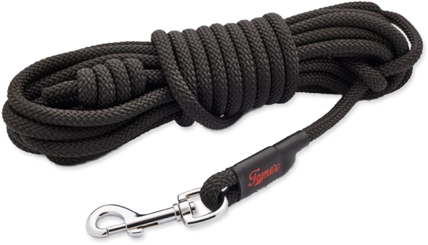 Tamer Stopovacia vôdzka lanová čierna 15 m