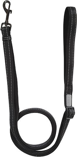 Rukka Solid posúvacia vôdzka čierna S 120 – 200 cm / 1,5 cm