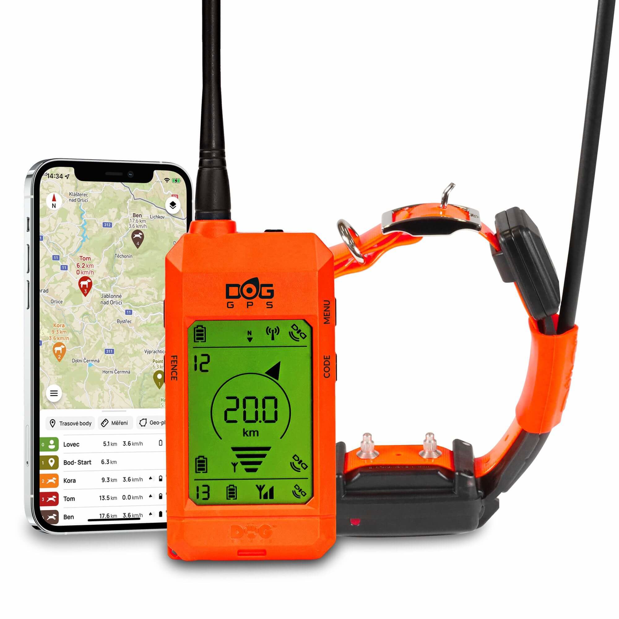 Dogtrace Vyhľadávacie a výcvikové zariadenie pre psov DOG GPS X30T Short