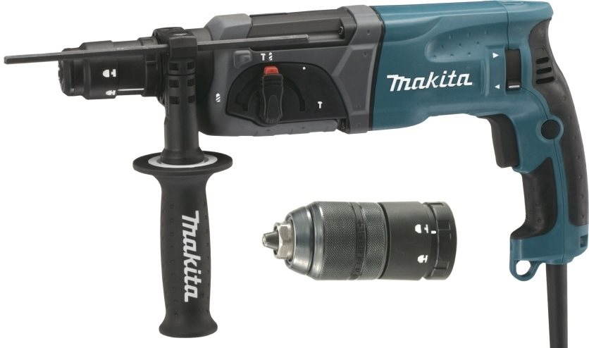 MAKITA Kombinované kladivo s výmenným skľučovadlom 2,4 J, 780 W HR2470T