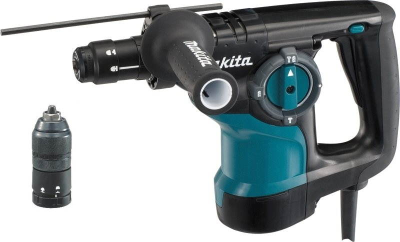 MAKITA Kombinované kladivo s výmenným skľučovadlom 2,9 J, 800 W HR2810T
