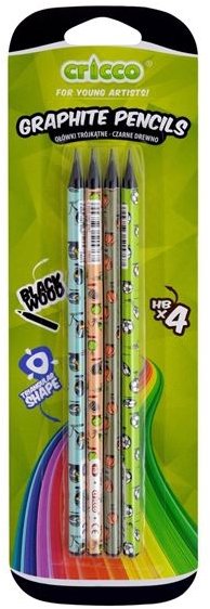 CRICCO HB, trojhranná, s motívmi – balenie 4 ks