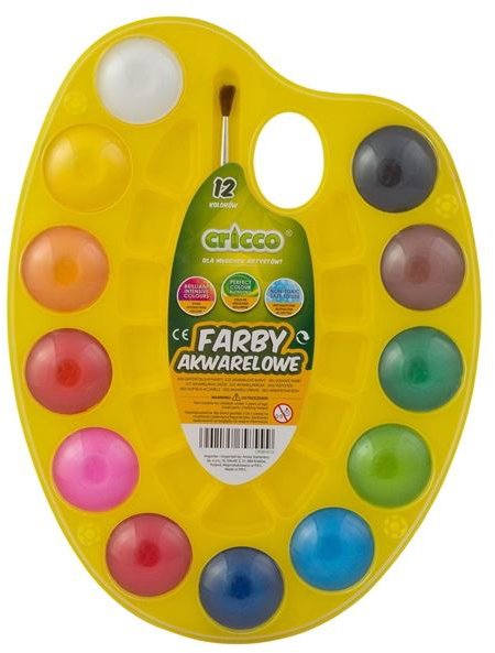 CRICCO na paletke, 12 farieb + štetec