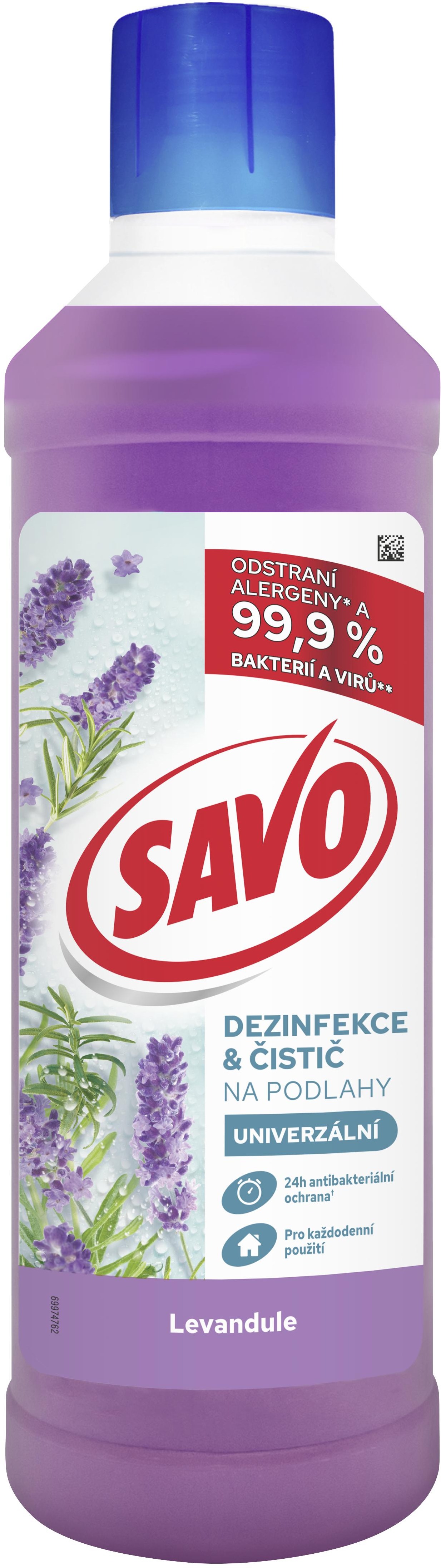 SAVO bez chlóru, levanduľa, 1 l