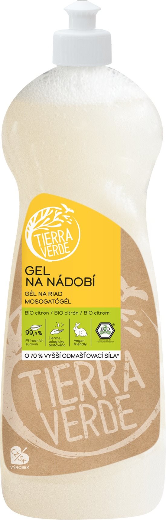 TIERRA VERDE gél na riad s BIO citrónovou silicou 1 l