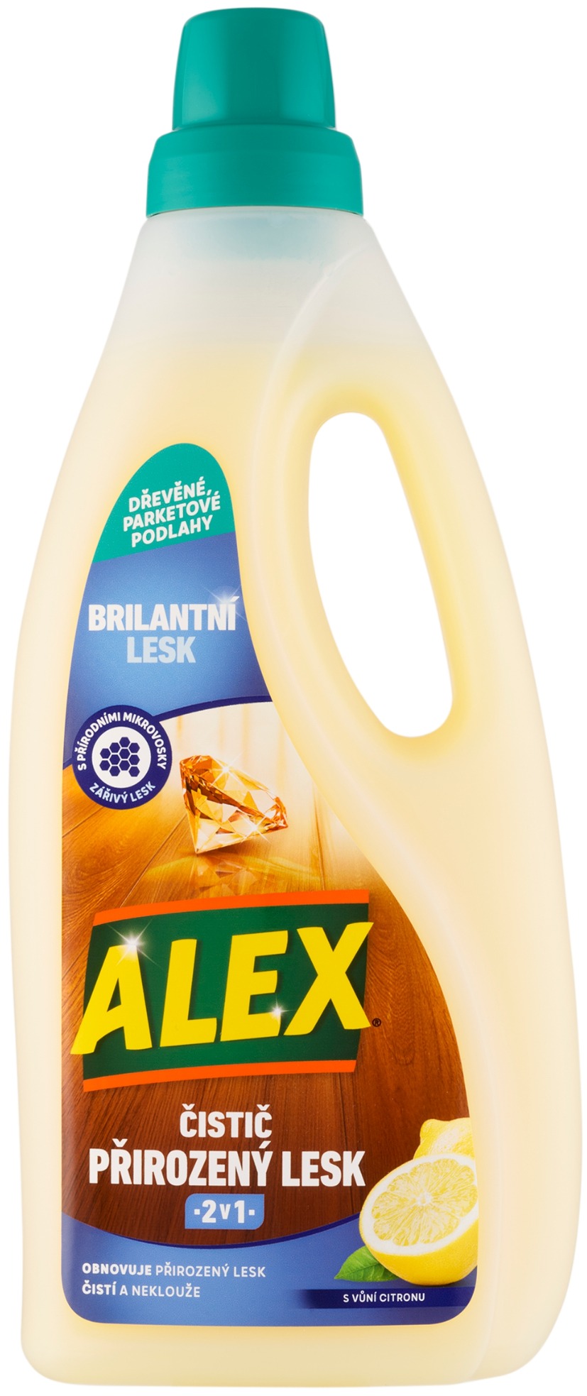 ALEX čistič prirodzený lesk 2 v 1 na drevo 750 ml