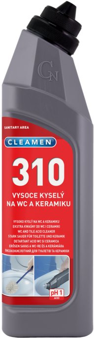 CLEAMEN 310 vysoko kyslý na WC a keramiku 750 ml