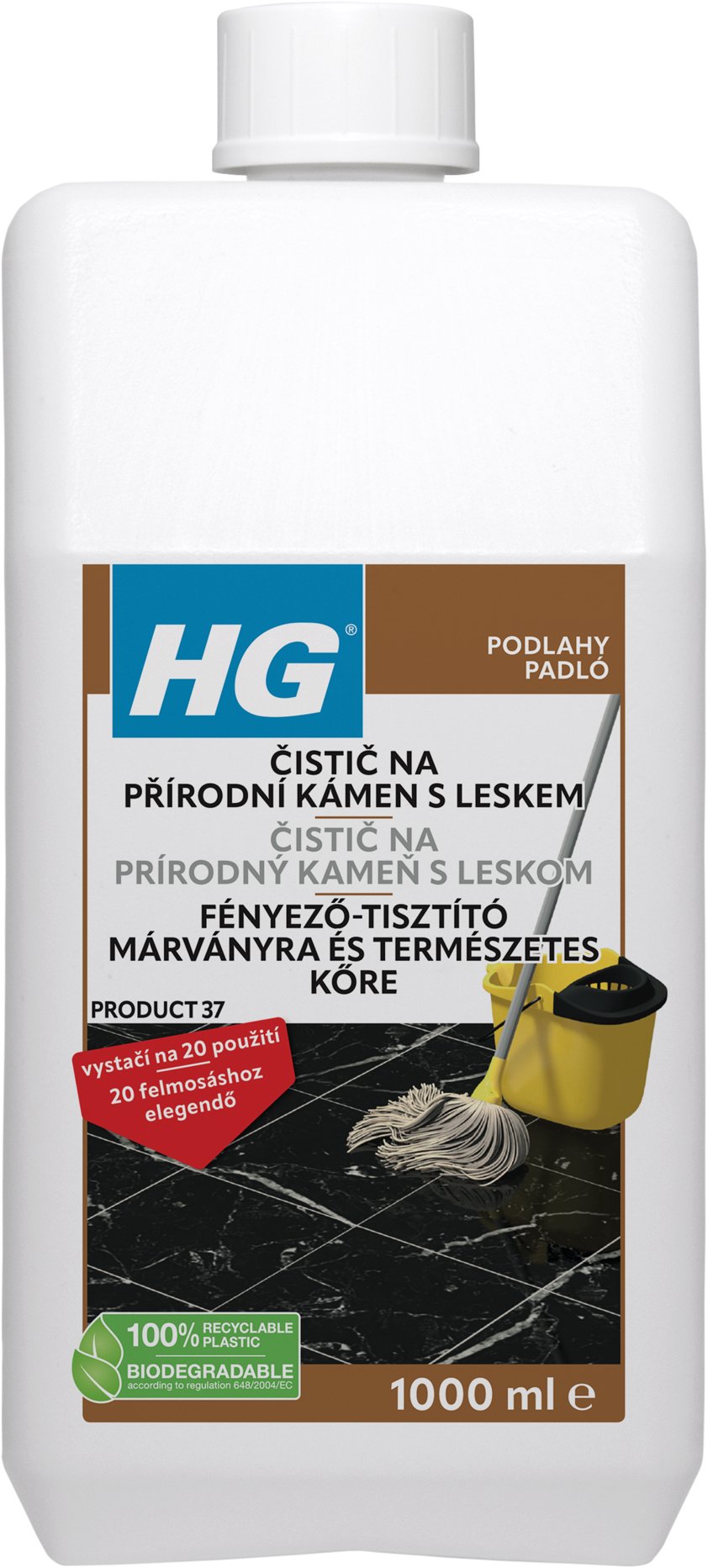 HG čistič na prírodný kameň s leskom 1 l