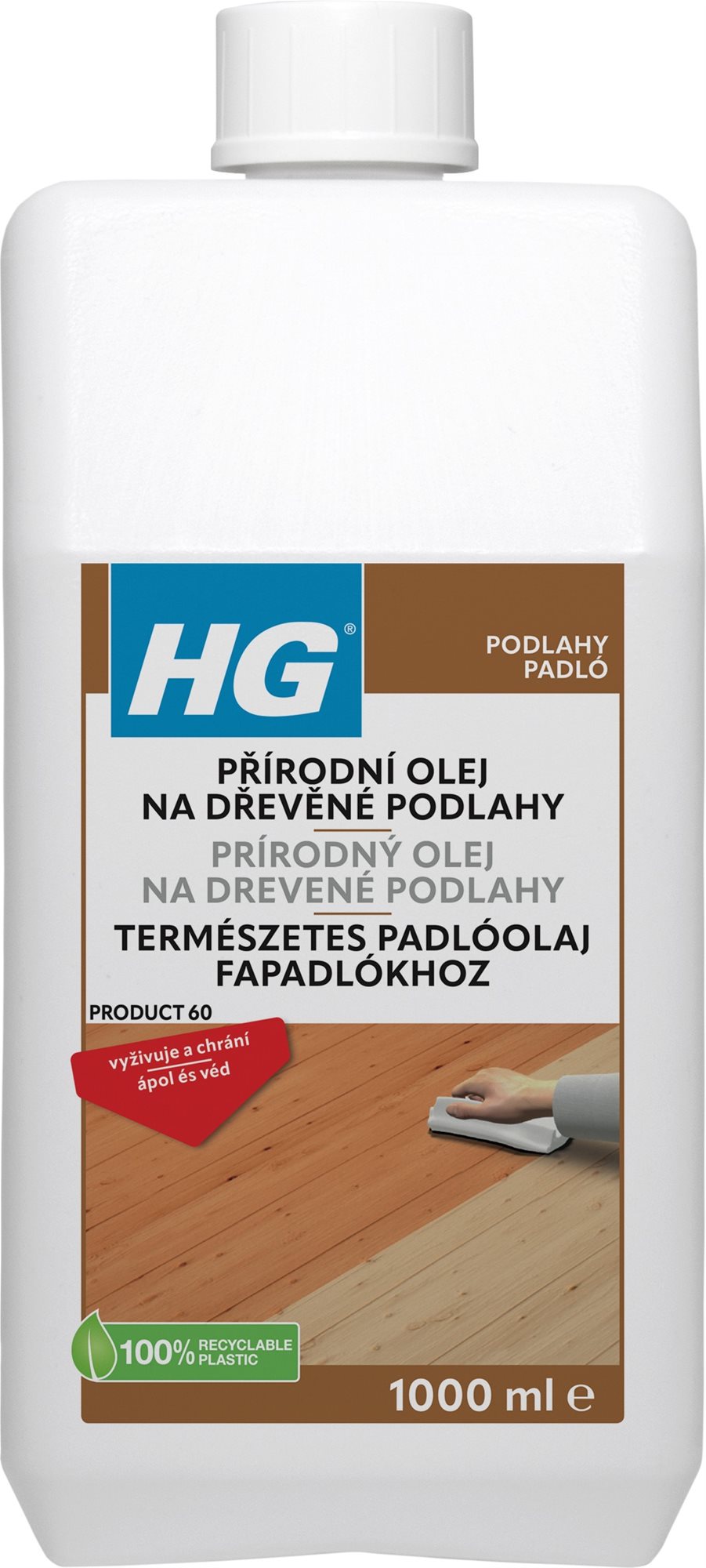HG prírodný olej na podlahy 1000 ml