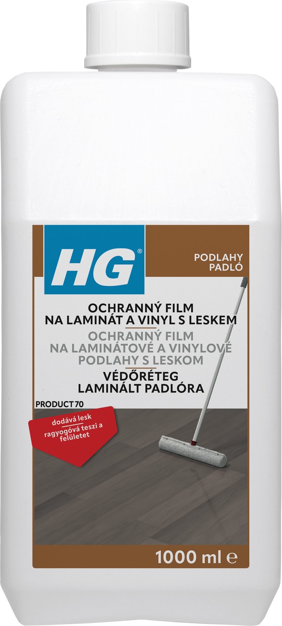 HG ochranný film na laminát a vinyl s leskom 1000 ml