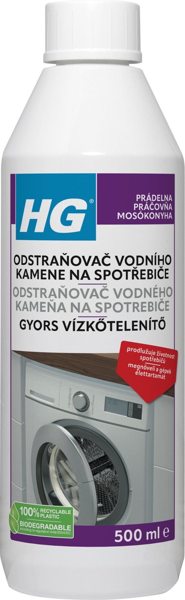 HG odstraňovač vodného kameňa na spotrebiče 500 ml
