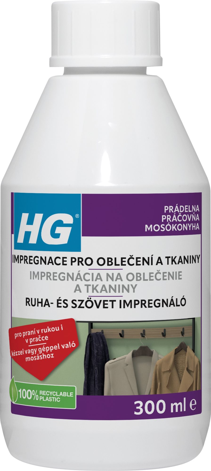HG impregnácia na oblečenie a tkaniny 300 ml