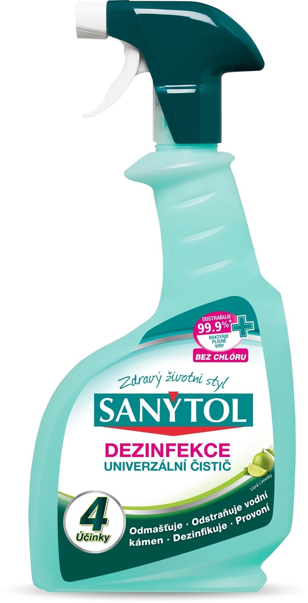 SANYTOL – Univerzálny čistič, 4 účinky, sprej, 500 ml