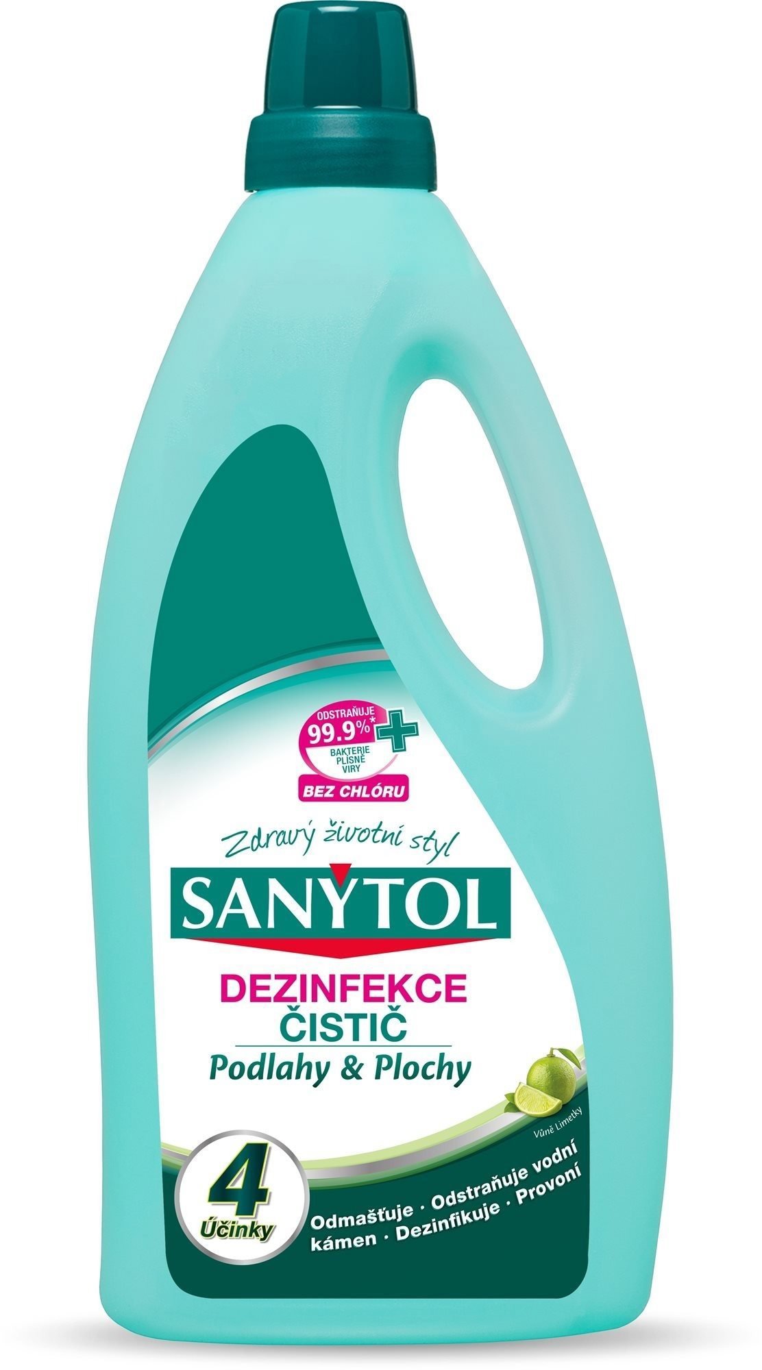 SANYTOL – Čistič na podlahy a plochy, 4 účinky, 1 000 ml