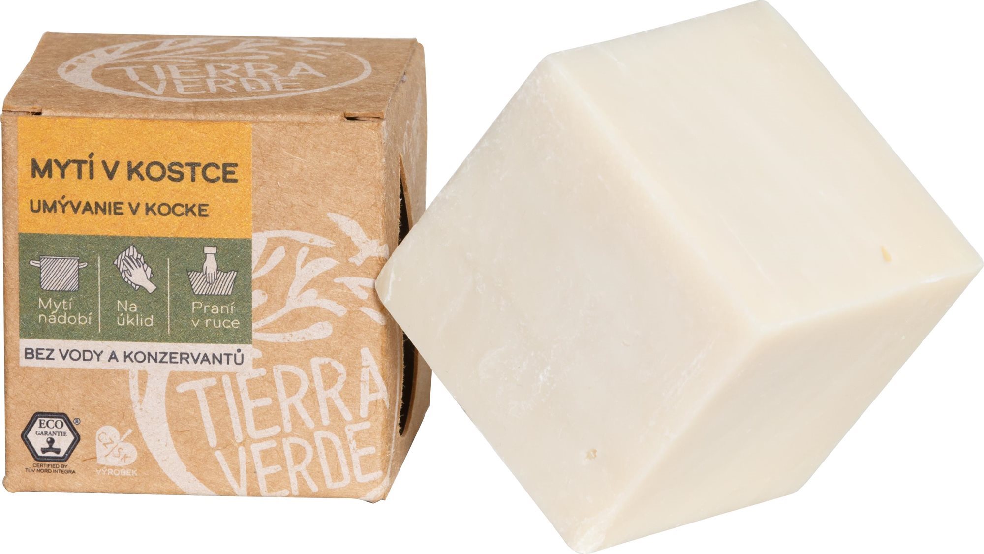 TIERRA VERDE umývanie v kocke s vôňou bio silice vavrín kubébový 165 g