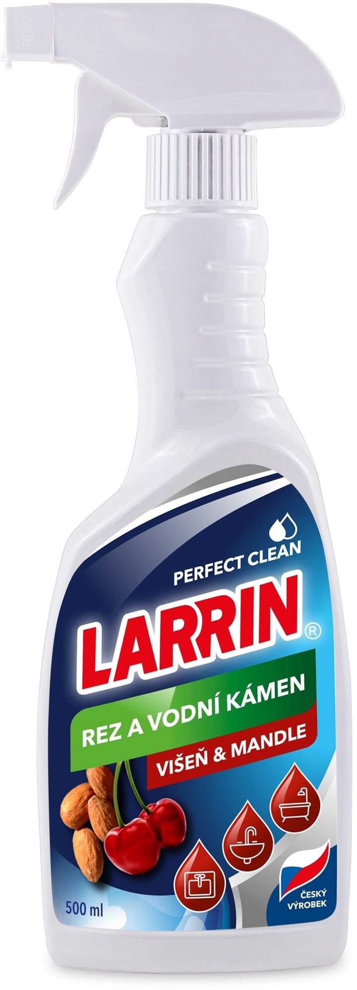 LARRIN, Hrdza a vodný kameň, višňa a mandle v spreji, 500 ml