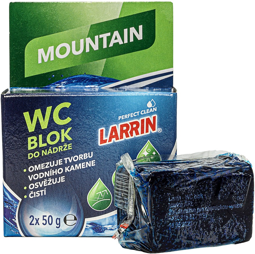 LARRIN, WC Blok Mountain fresh, 2× 50 g