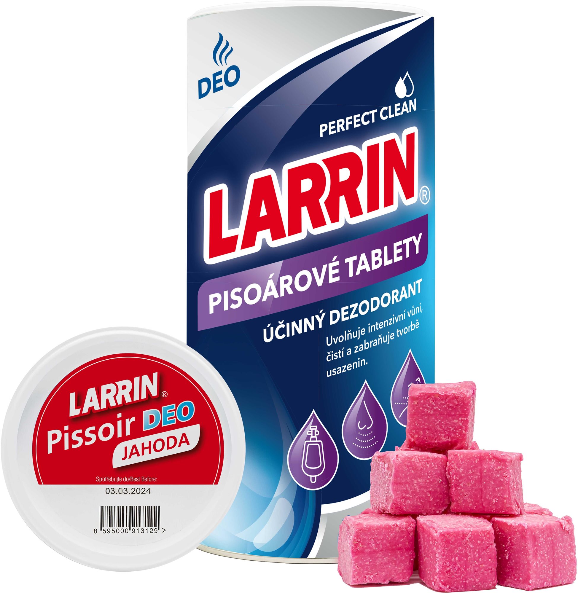 LARRIN WC Pissoir deo (tuba), jahoda, 900 g