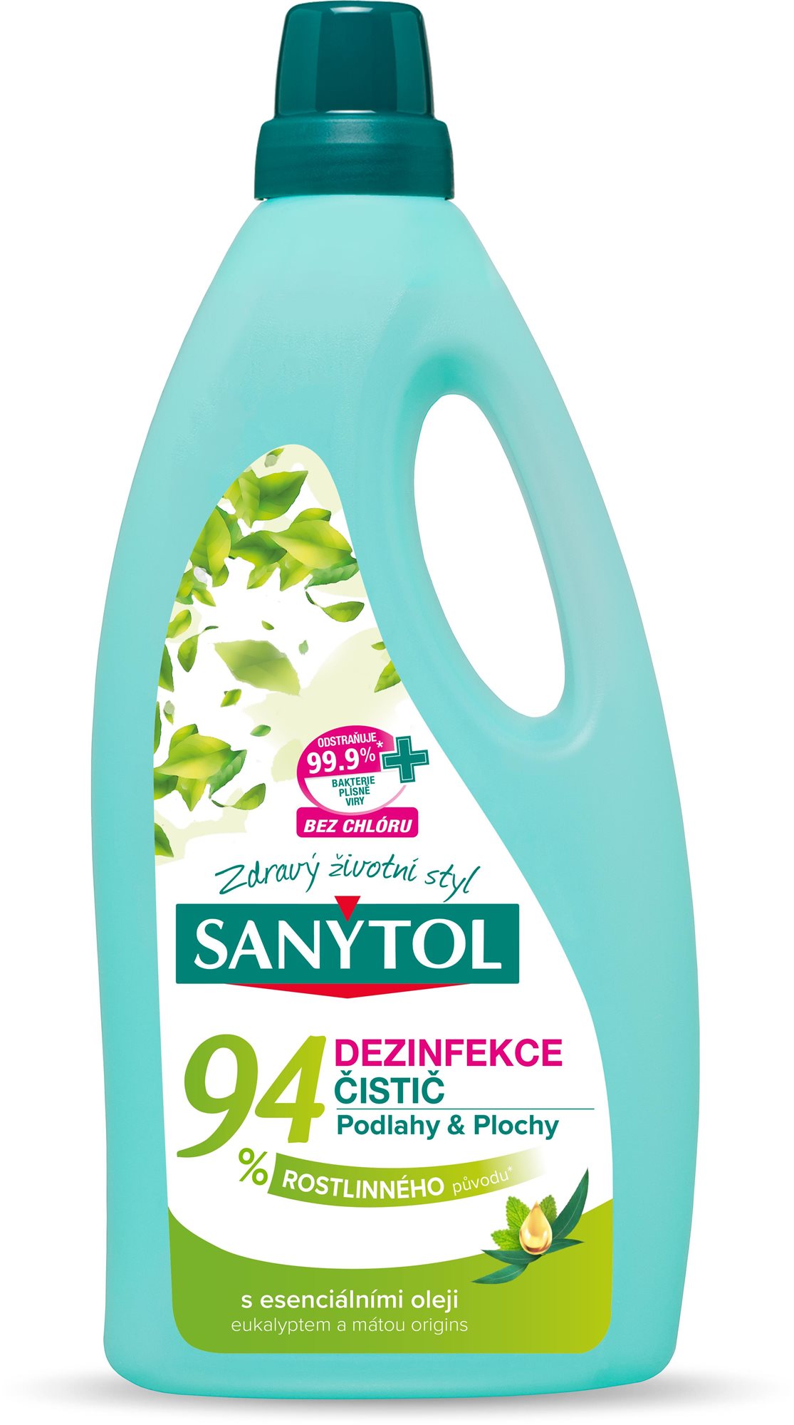 SANYTOL, dezinfekcia, 94 % rastlinného pôvodu, podlahy a plochy, 1 l