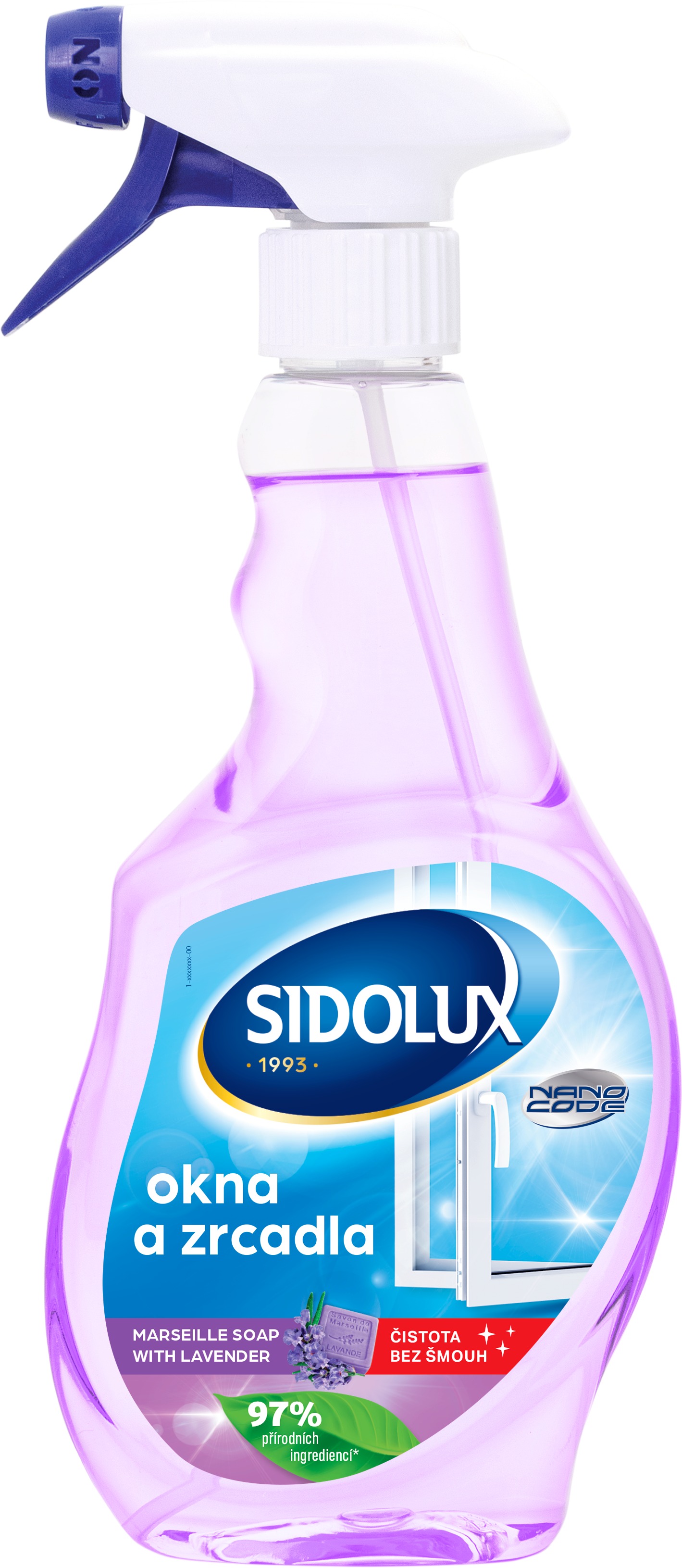 SIDOLUX Window Nano Code Marseill Soap with Lavender 500 ml
