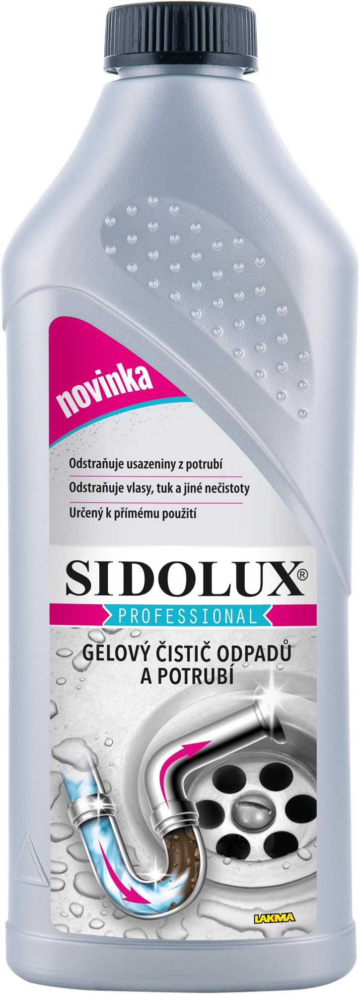 SIDOLUX Professional gélový čistič odpadov a potrubia 1000 ml