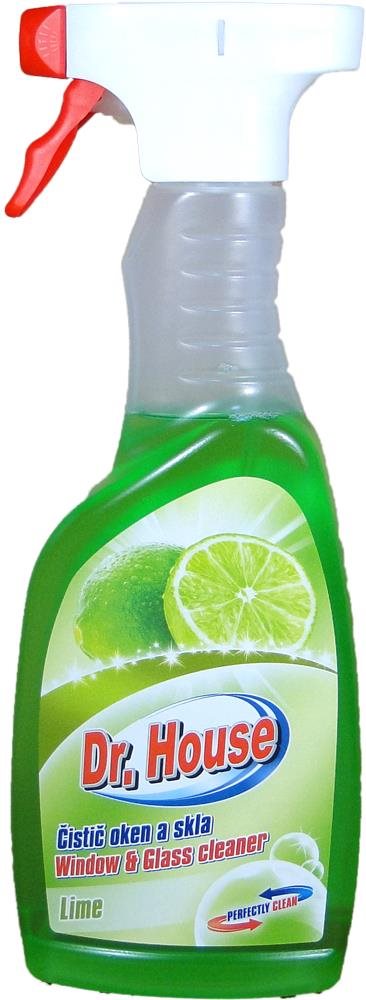 DR. HOUSE čistič okien s rozprašovačom Lime 500 ml
