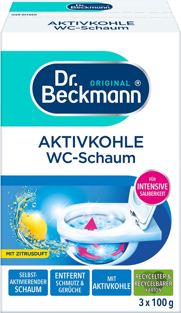 DR. BECKMANN WC pena s aktívnym uhlím 3× 100 g