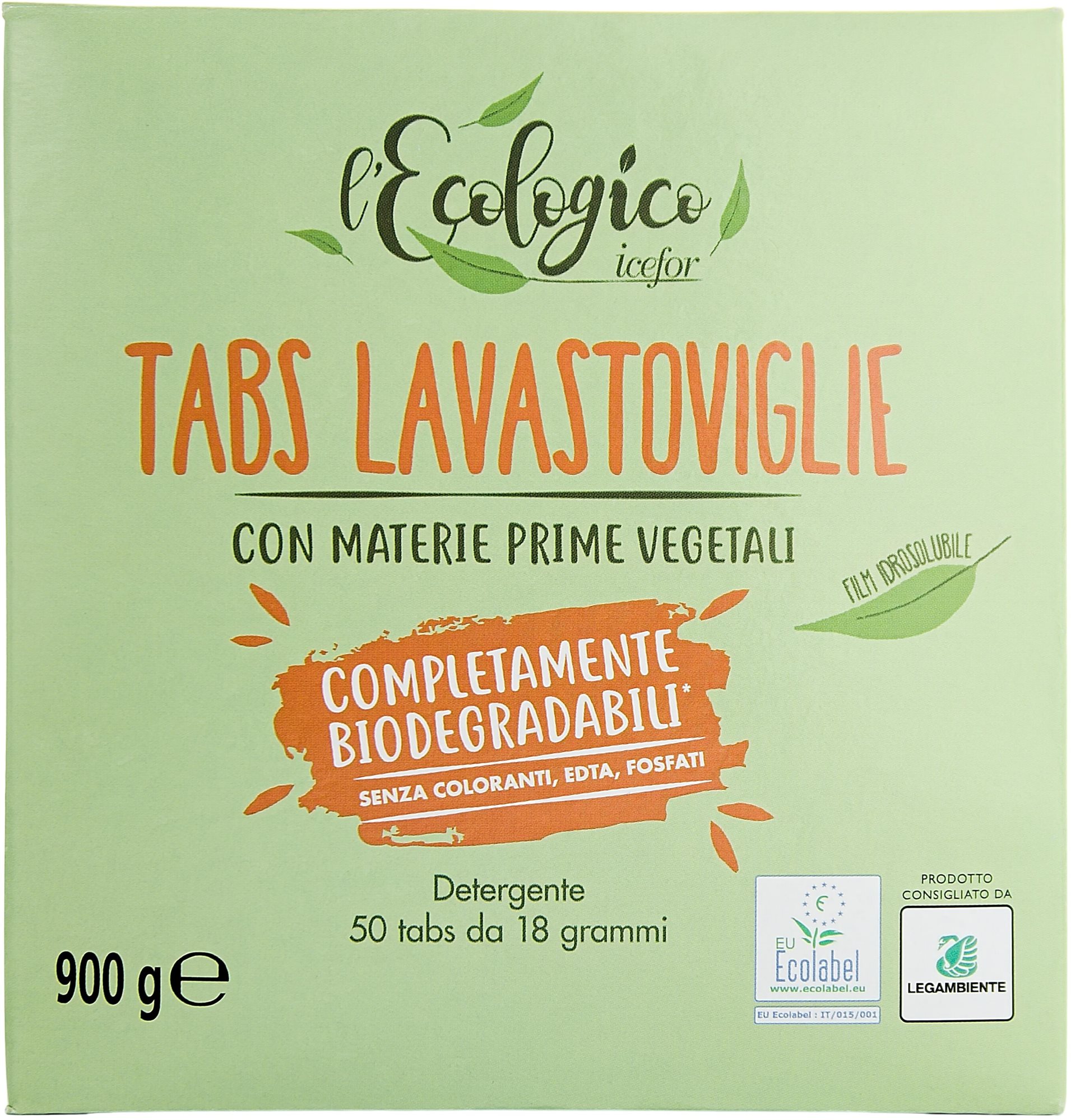 ICEFOR L'Ecologico Tabs Lavastoviglie 50 ks