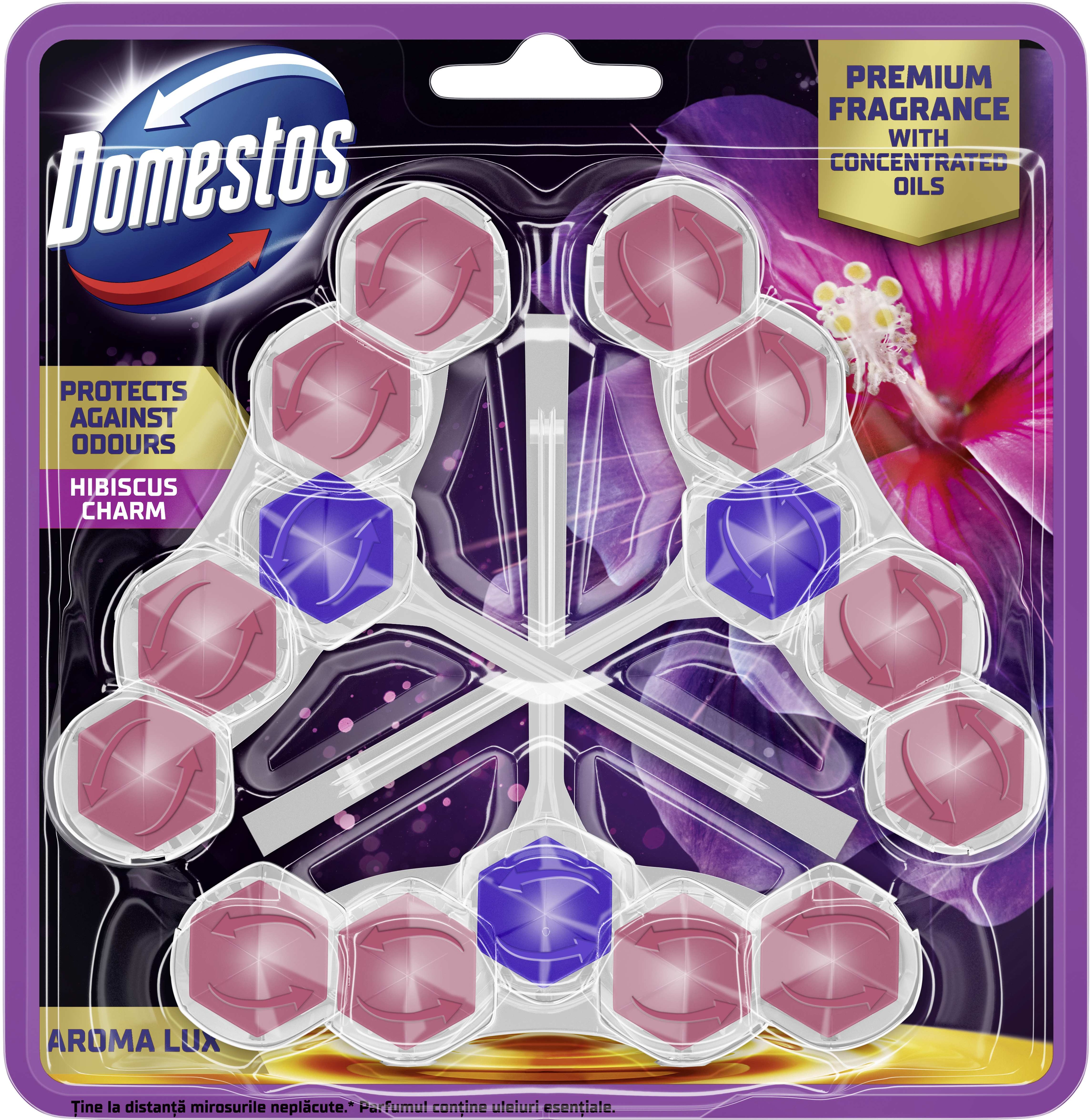 DOMESTOS Aroma Lux Hibiscus Charm 3× 50 g