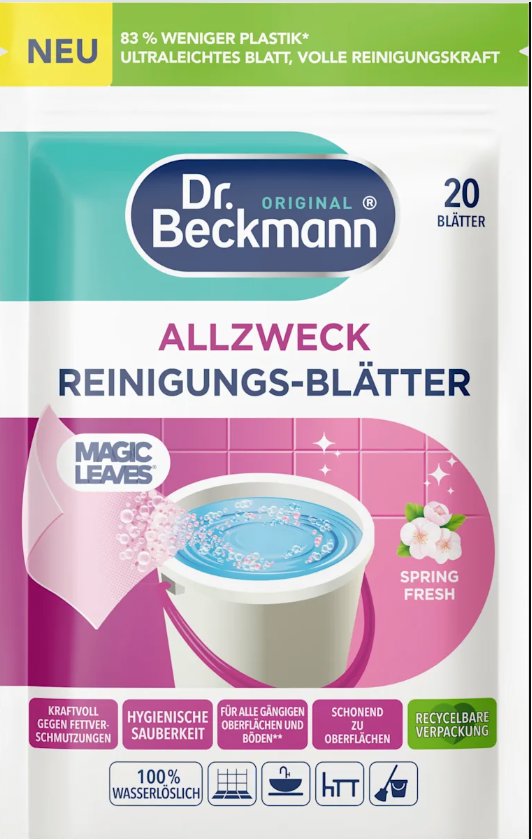 DR. BECKMANN Univerzálne čistiace obrúsky Magic Leaves Spring Fresh 20 ks