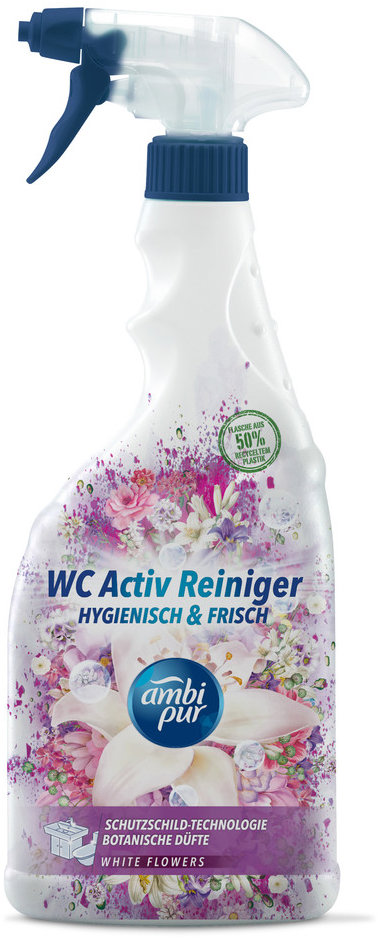 AMBI PUR WC Active sprej, biele kvety, 750 ml