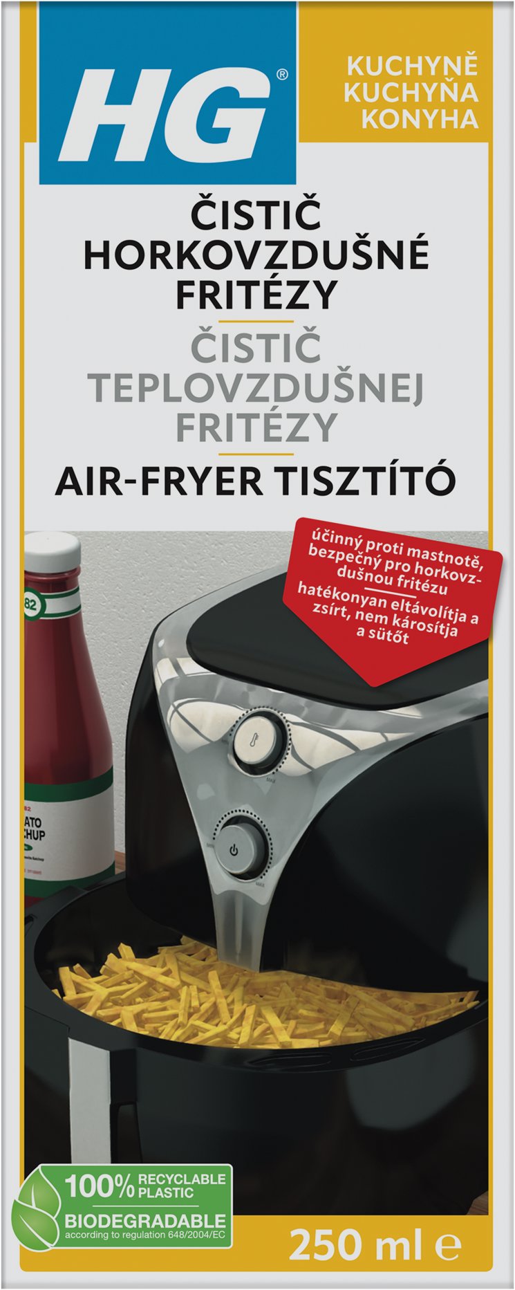 HG čistič teplovzdušnej fritézy 250 ml