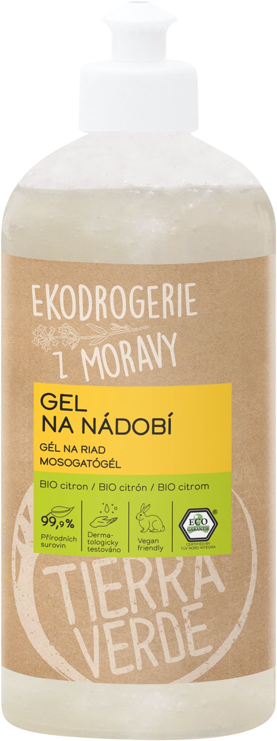 TIERRA VERDE gél na riad BIO citrón 500 ml