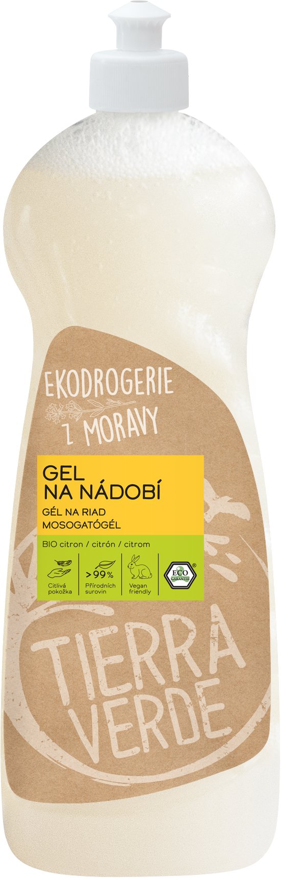 TIERRA VERDE gél na riad BIO citrón 1 l