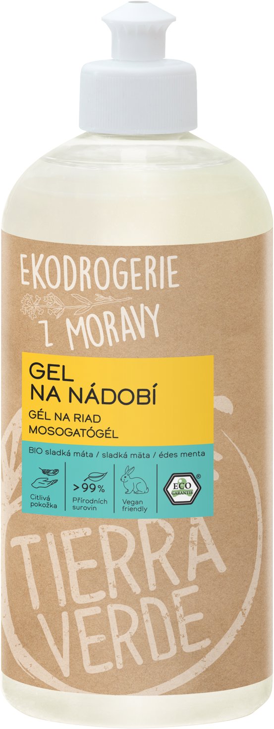 TIERRA VERDE gél na riad BIO sladká mäta 500 ml