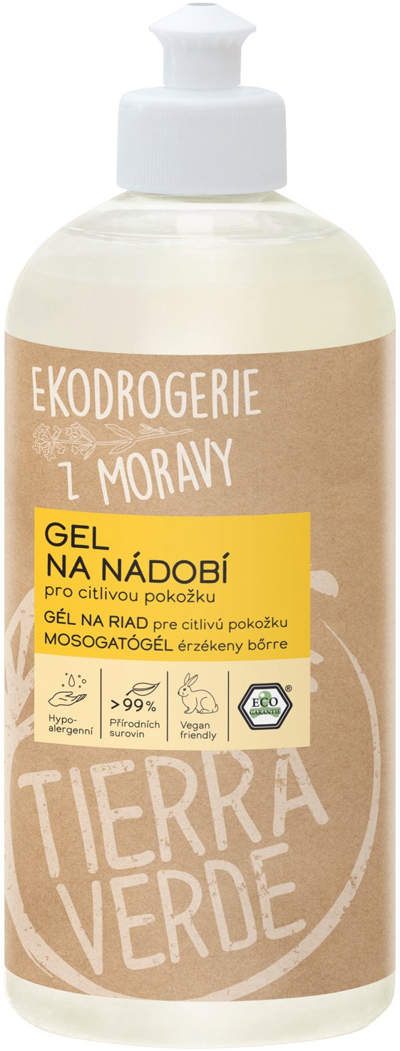 TIERRA VERDE gél na riad citlivá pokožka 500 ml