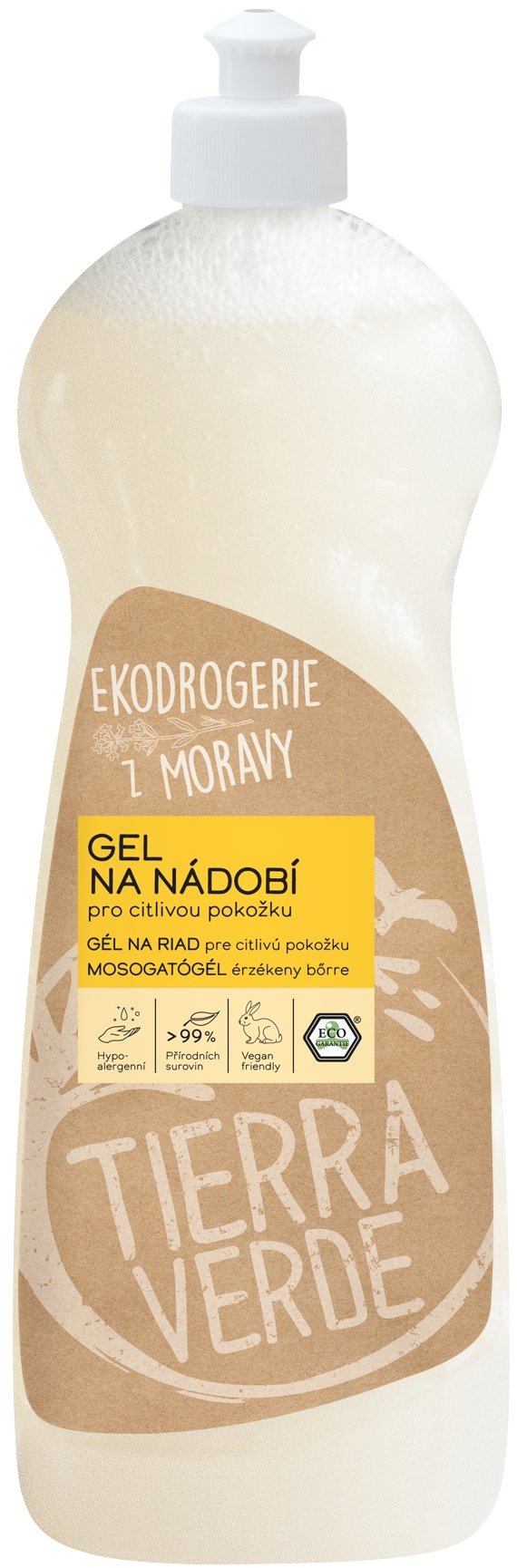 TIERRA VERDE gél na riad citlivá pokožka 1 l