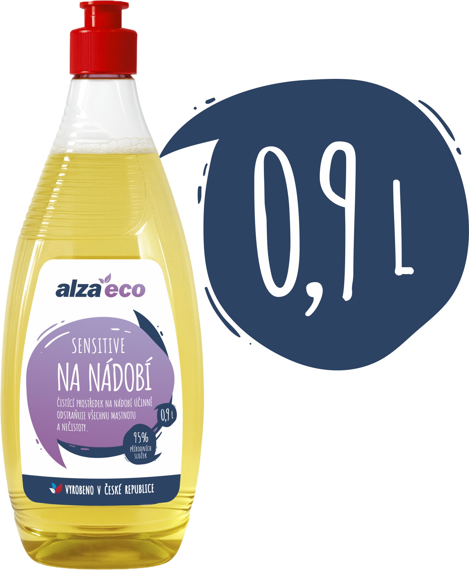 AlzaEco Sensitive na riad 900 ml