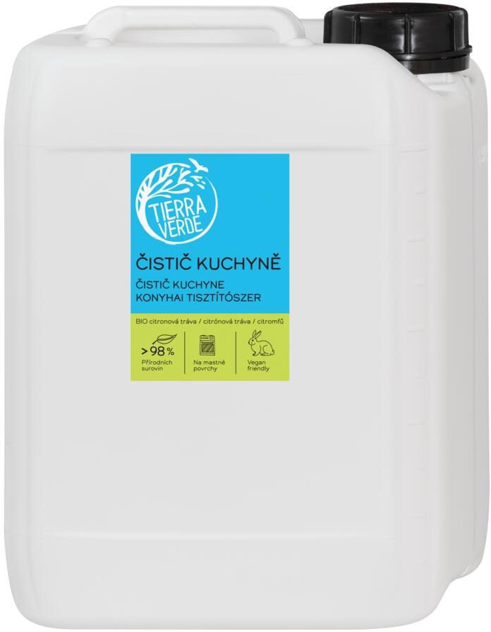 TIERRA VERDE čistič kuchyne s BIO silicou citrónovej trávy 5 l