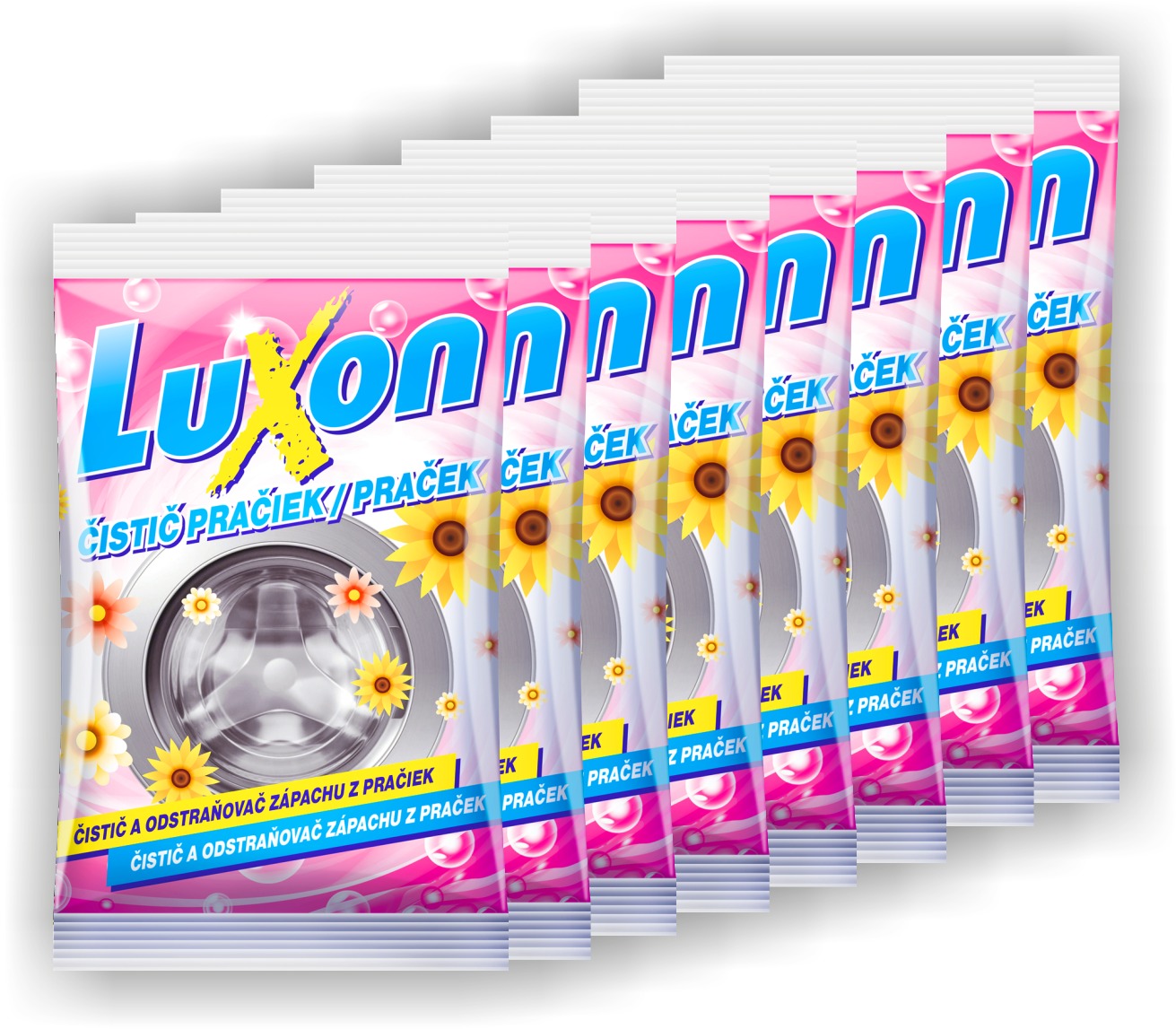LUXON čistič práčok 8× 150 g