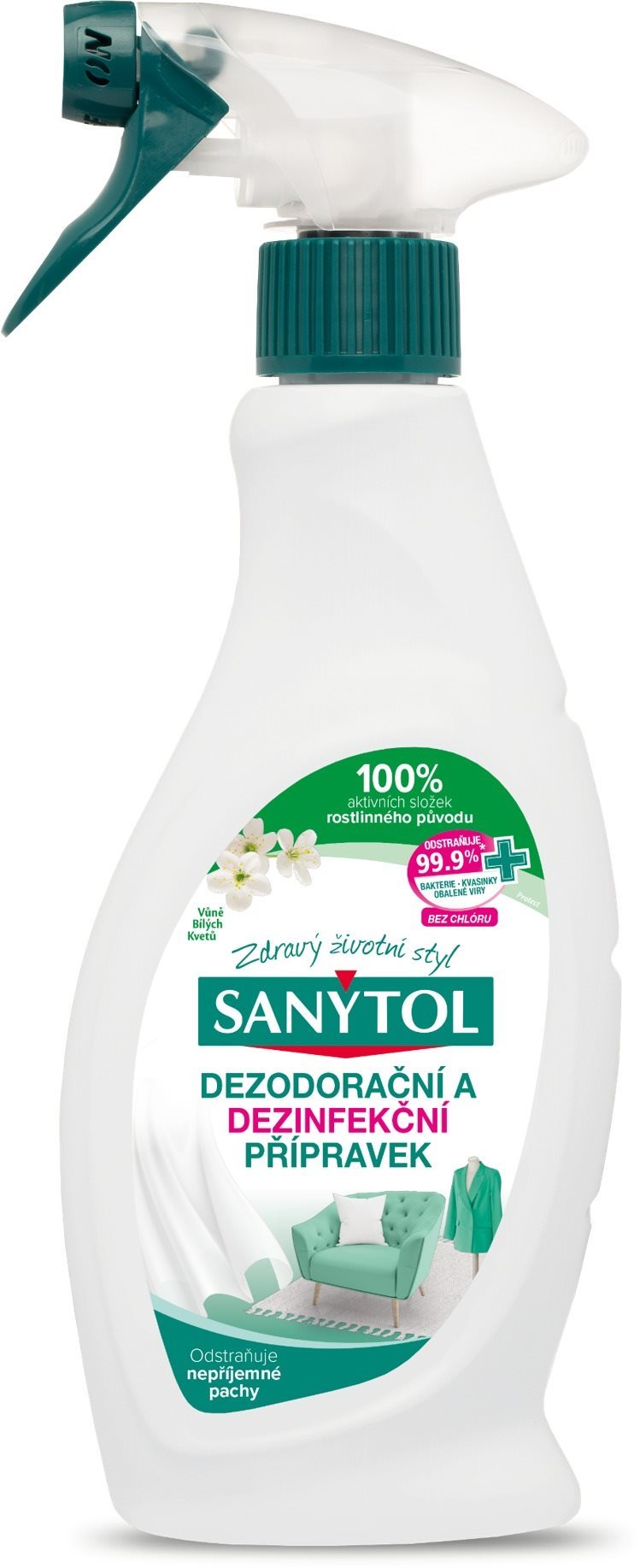 SANYTOL - Dezodoračný prípravok na tkaniny, 500 ml