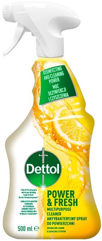 DETTOL – Antibakteriálny sprej na povrchy, Citrón a Limeta, 500 ml