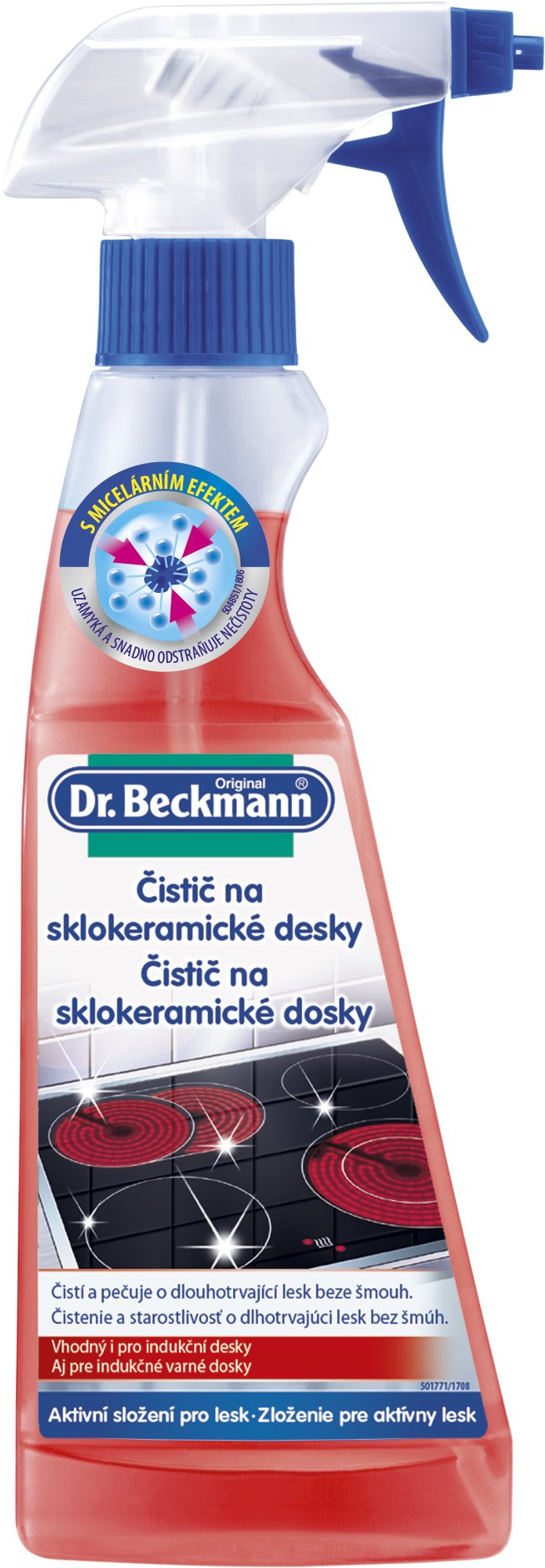 DR. BECKMANN Čistič na sklokeramické a indukčné dosky 250 ml